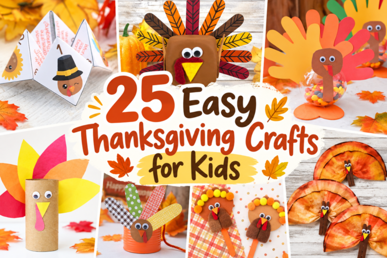 25 Easy Thanksgiving Crafts for Kids
