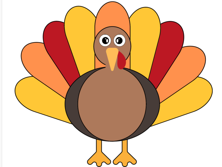 Build a Turkey Printable Craft for Kids